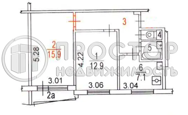 2-комнатная квартира, 46.5 м² - фото 10