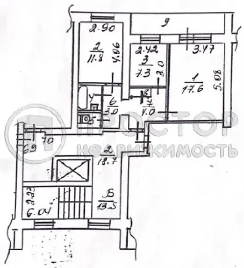 2-комнатная квартира, 57 м² - фото 15