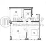 2-комнатная квартира, 55.1 м² - фото 13