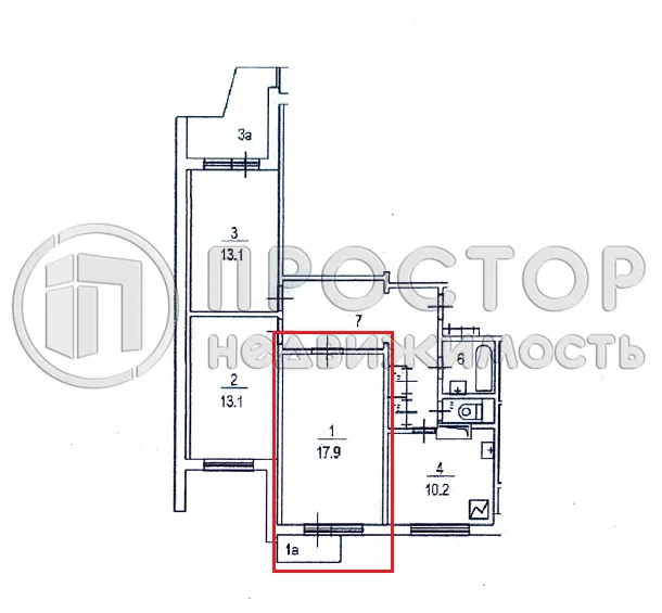 Комната, 17.9 м² - фото 18
