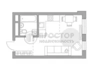 Студия, 28.8 м² - фото 59