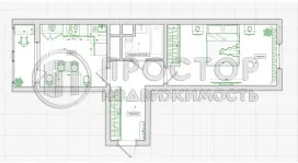 1-комнатная квартира, 44.4 м² - фото 71