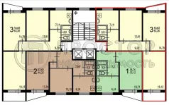 3-комнатная квартира, 67 м² - фото 49