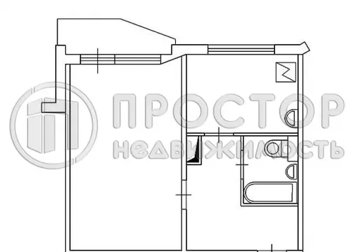 1-комнатная квартира, 37.6 м² - фото 18
