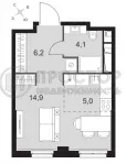 Студия, 30.2 м² - фото 17