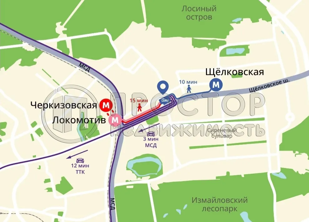 1-комнатная квартира, 32.6 м² - фото 8