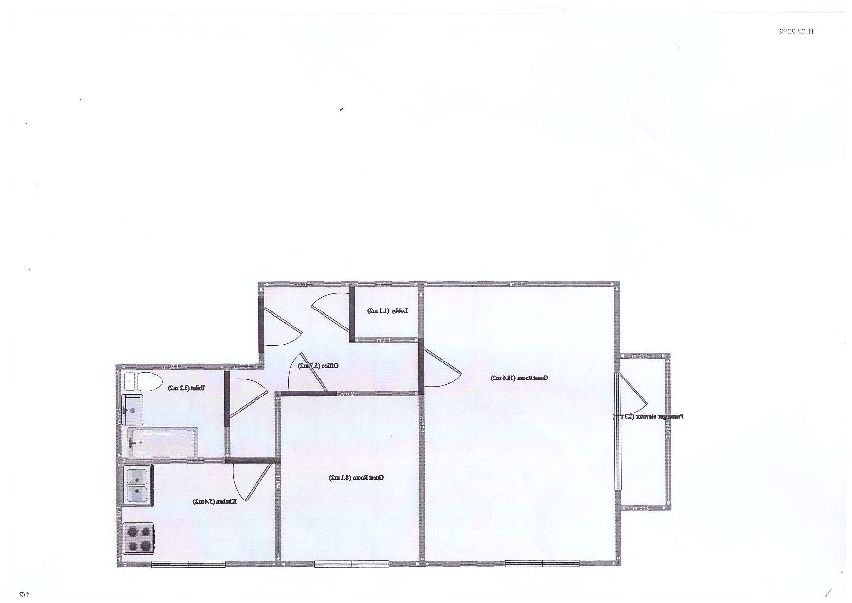 2-комнатная квартира, 42.7 м² - фото 18