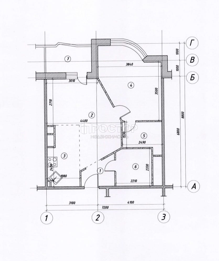1-комнатная квартира, 51.8 м² - фото 17
