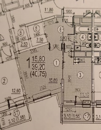1-комнатная квартира, 43 м² - фото 21
