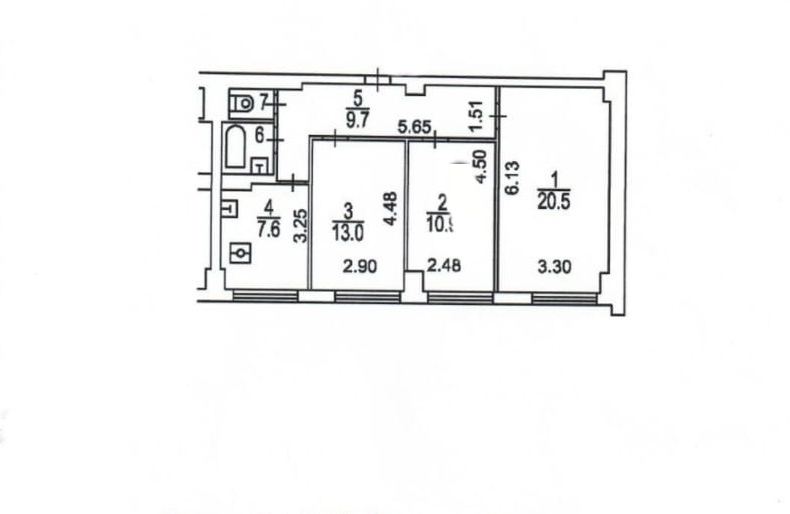 3-комнатная квартира, 65.3 м² - фото 9