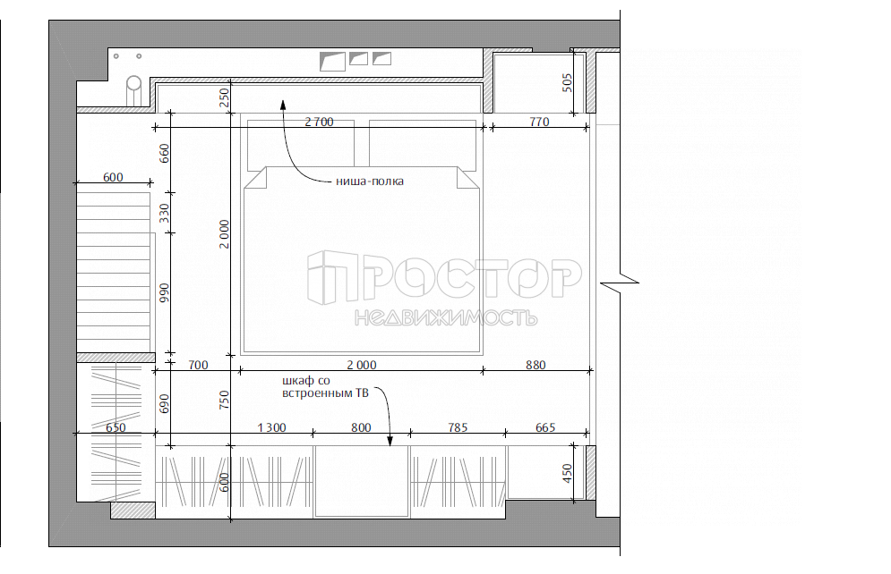 1-комнатная квартира, 32.6 м² - фото 14