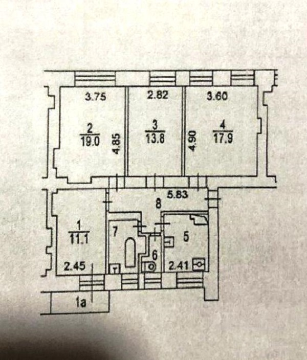 4-комнатная квартира, 82.6 м² - фото 17