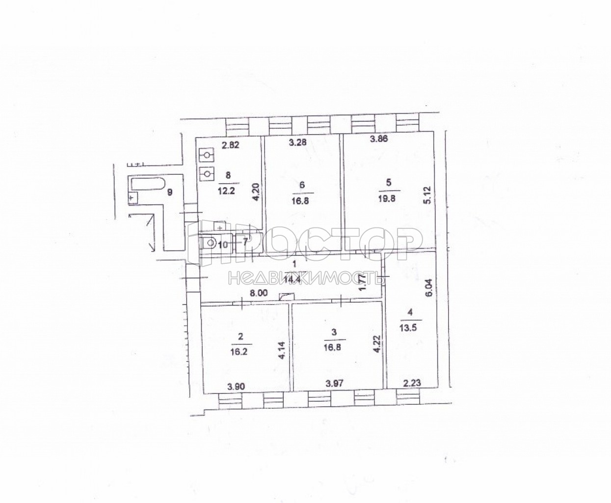 5-комнатная квартира, 117 м² - фото 7