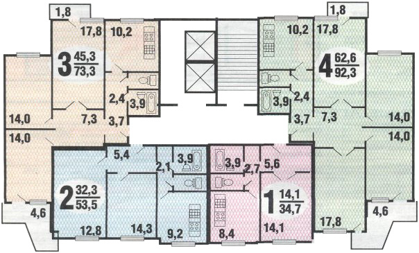 2-комнатная квартира, 54 м² - фото 15