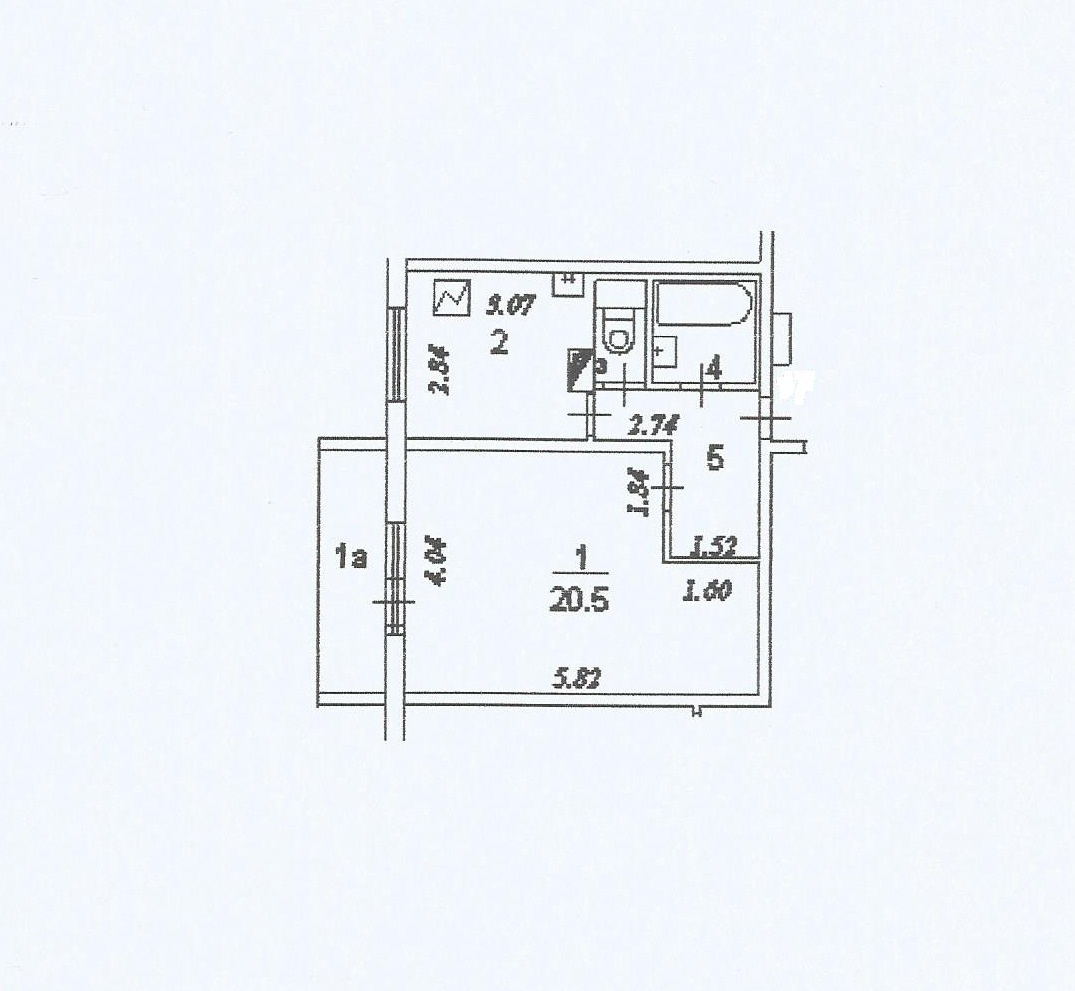 1-комнатная квартира, 38.5 м² - фото 15