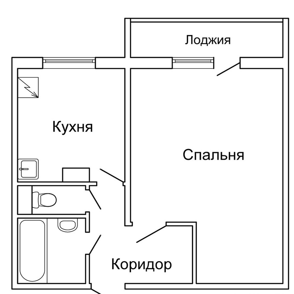 1-комнатная квартира, 41 м² - фото 4