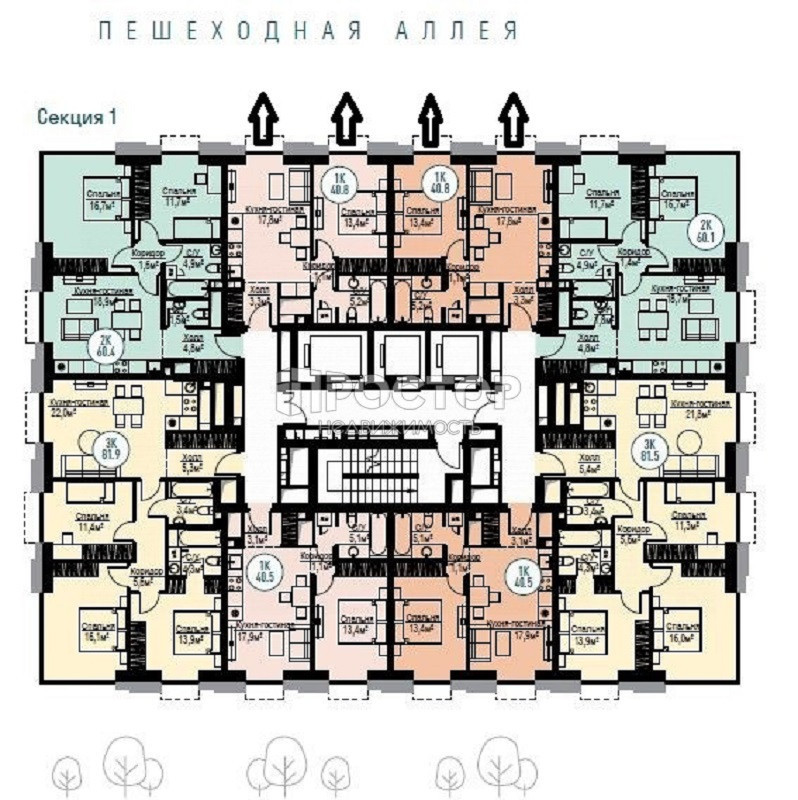 2-комнатная квартира, 40.8 м² - фото 6