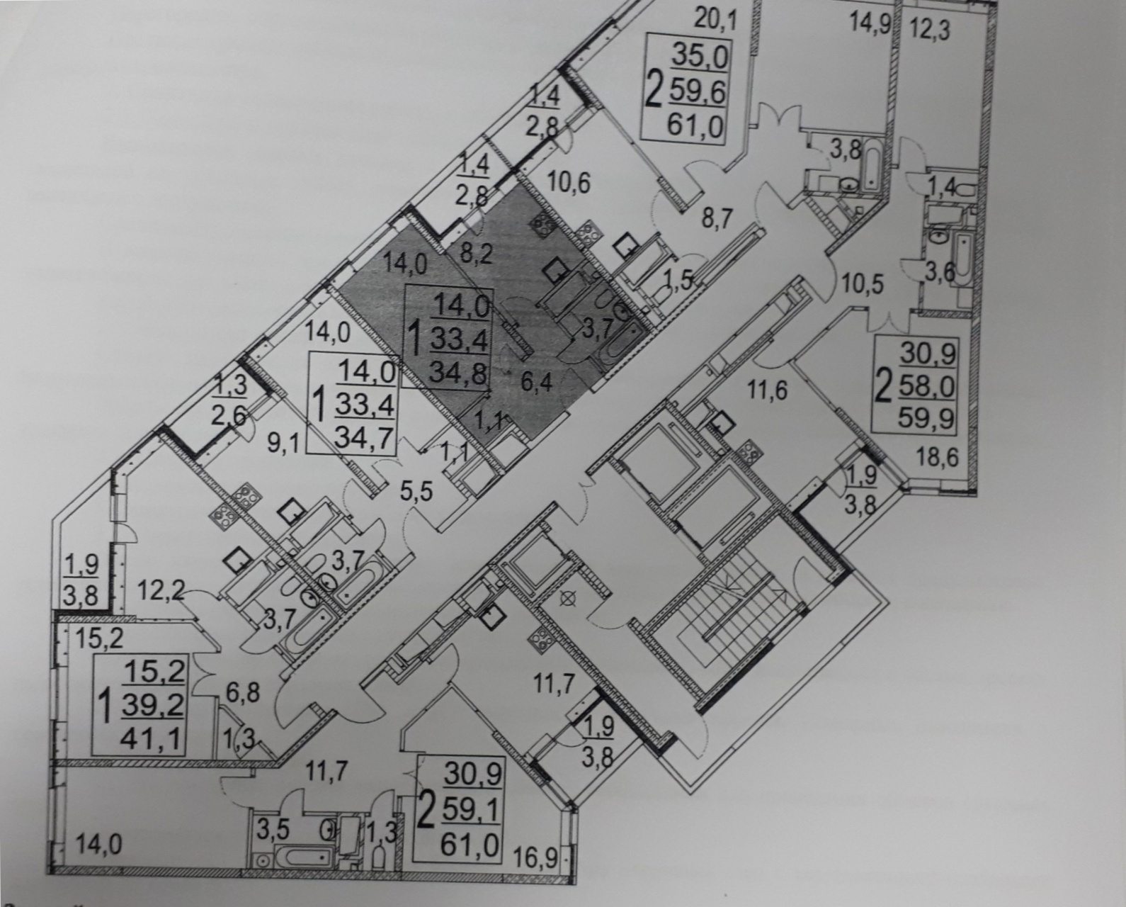 1-комнатная квартира, 34.8 м² - фото 7