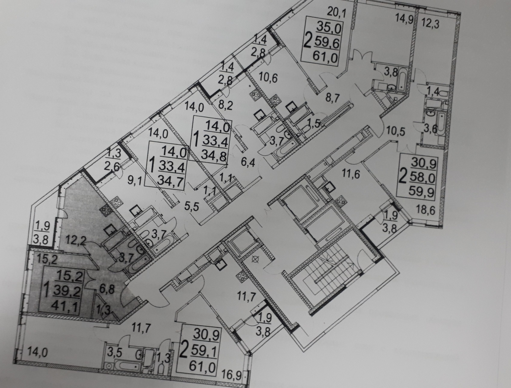 1-комнатная квартира, 41 м² - фото 6