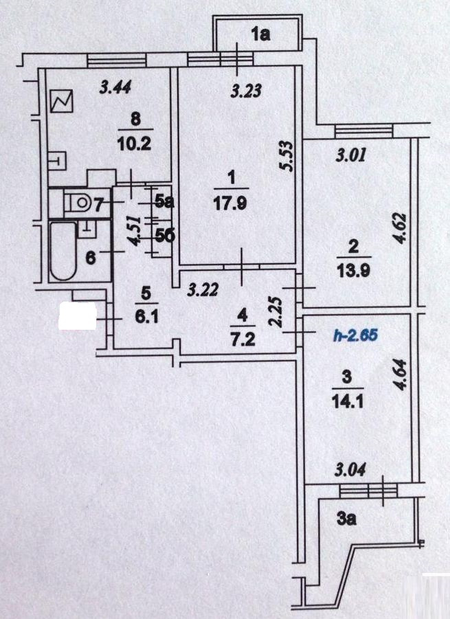 3-комнатная квартира, 74.9 м² - фото 5