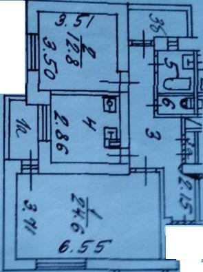 2-комнатная квартира, 65 м² - фото 6