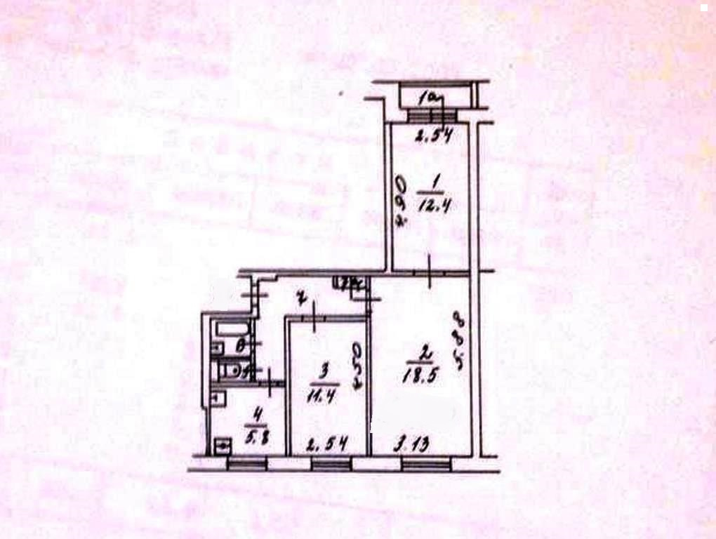 3-комнатная квартира, 60 м² - фото 15