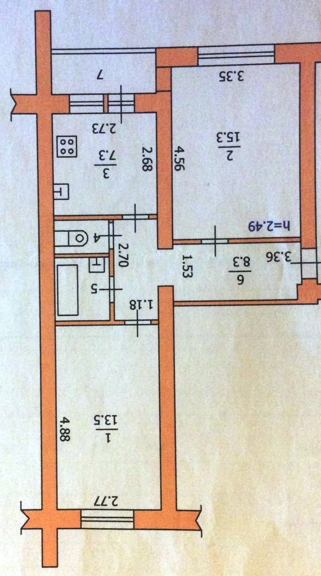 2-комнатная квартира, 48 м² - фото 15