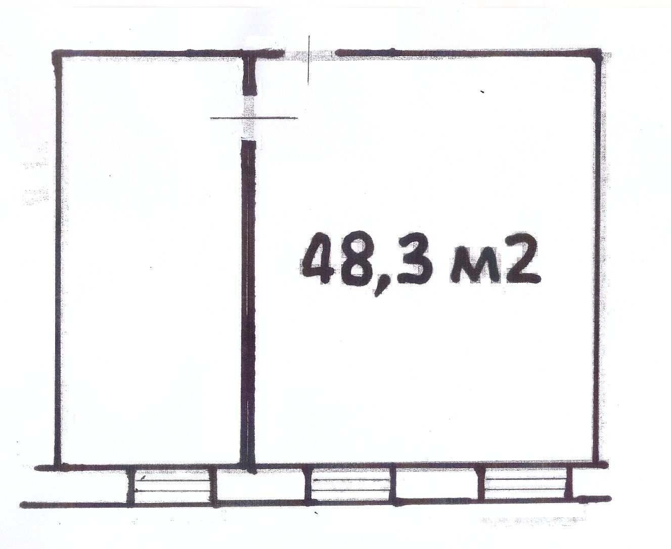 2-комнатная квартира, 48.5 м² - фото 3