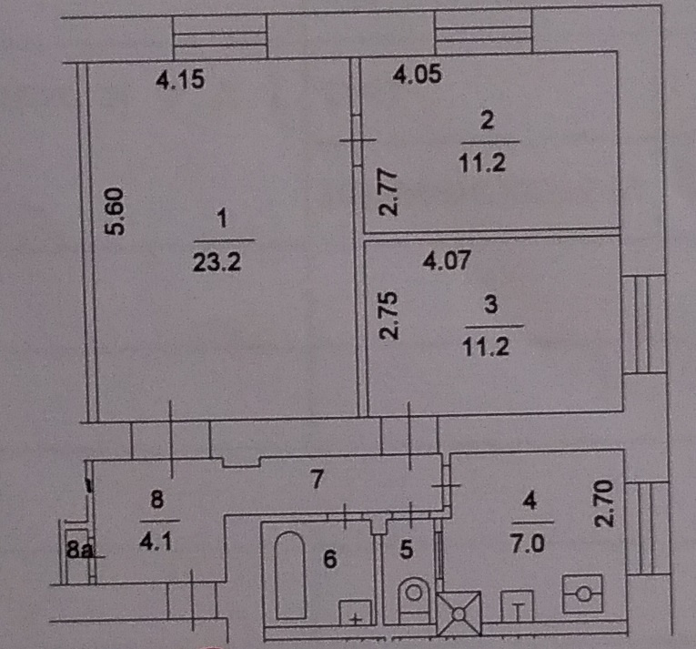 3-комнатная квартира, 64.6 м² - фото 8