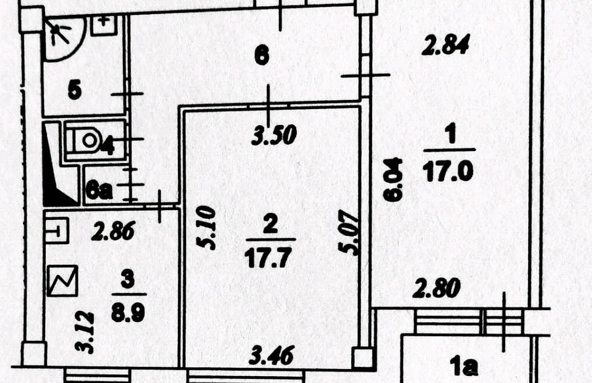 2-комнатная квартира, 58 м² - фото 3