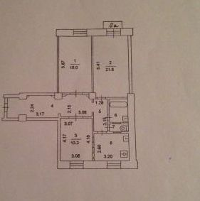 3-комнатная квартира, 86.7 м² - фото 2