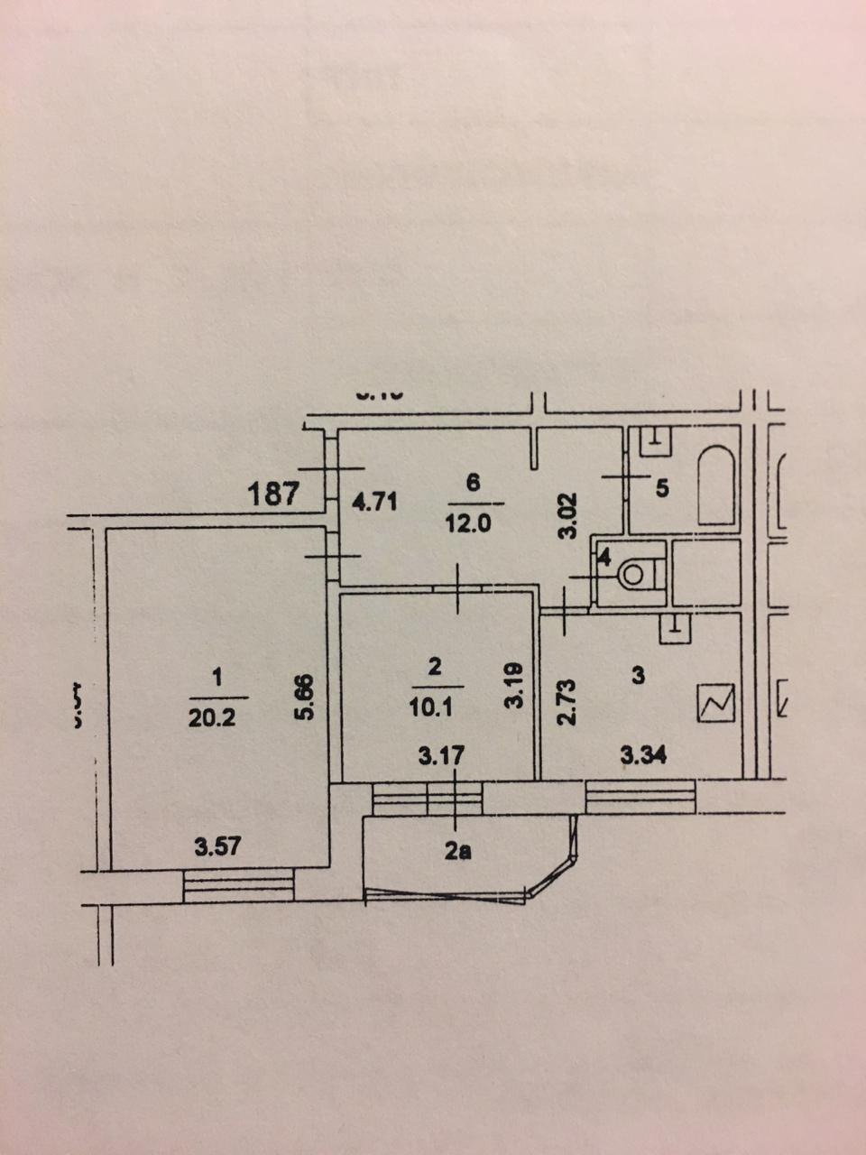 2-комнатная квартира, 56 м² - фото 6