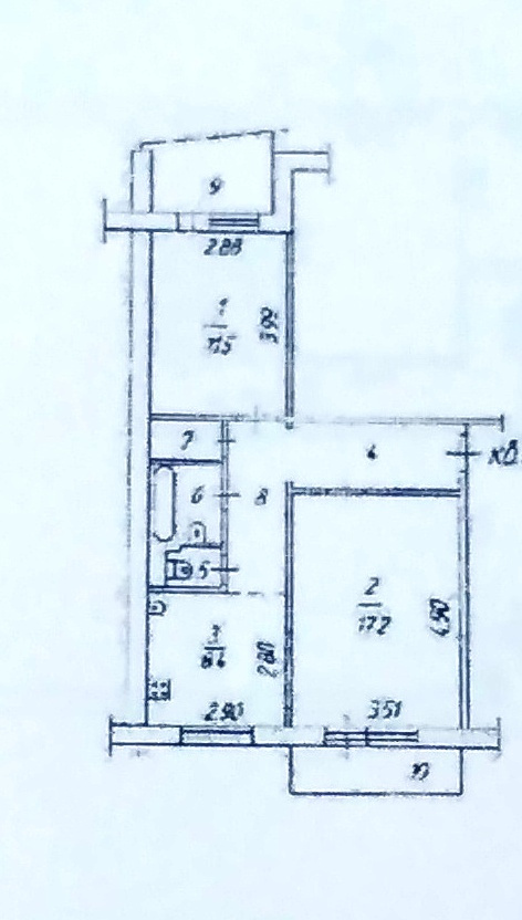 2-комнатная квартира, 51.5 м² - фото 20