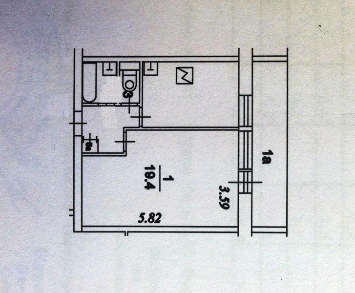 1-комнатная квартира, 39 м² - фото 10