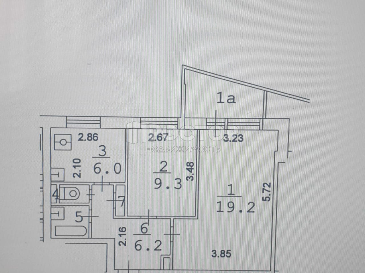 2-комнатная квартира, 45 м² - фото 15