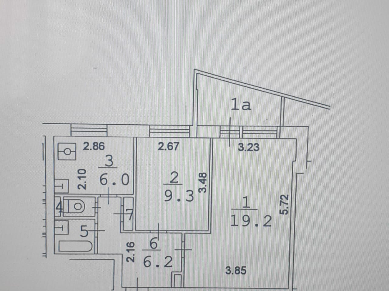2-комнатная квартира, 45 м² - фото 16