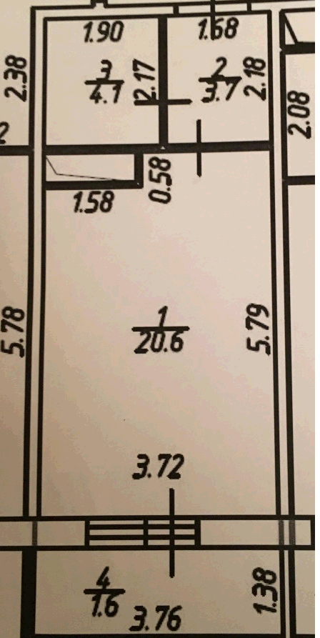 0-комнатная квартира, 34 м² - фото 12