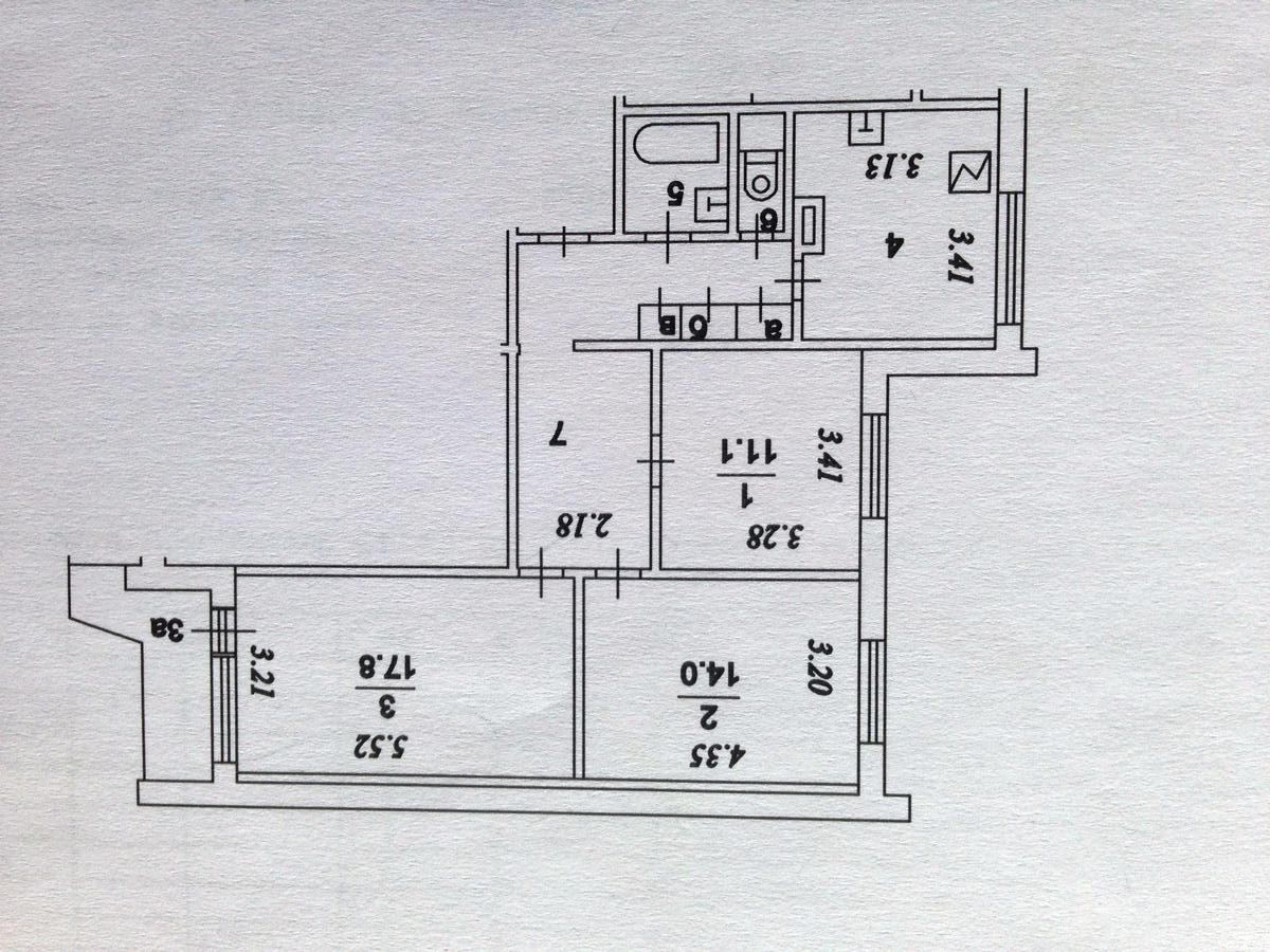 3-комнатная квартира, 75 м² - фото 5