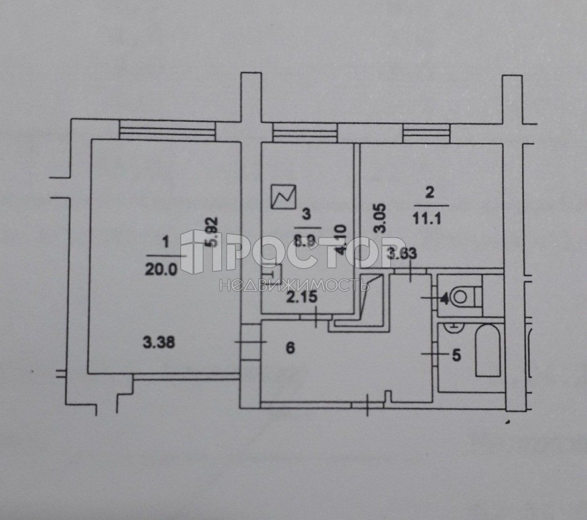 2-комнатная квартира, 53 м² - фото 18