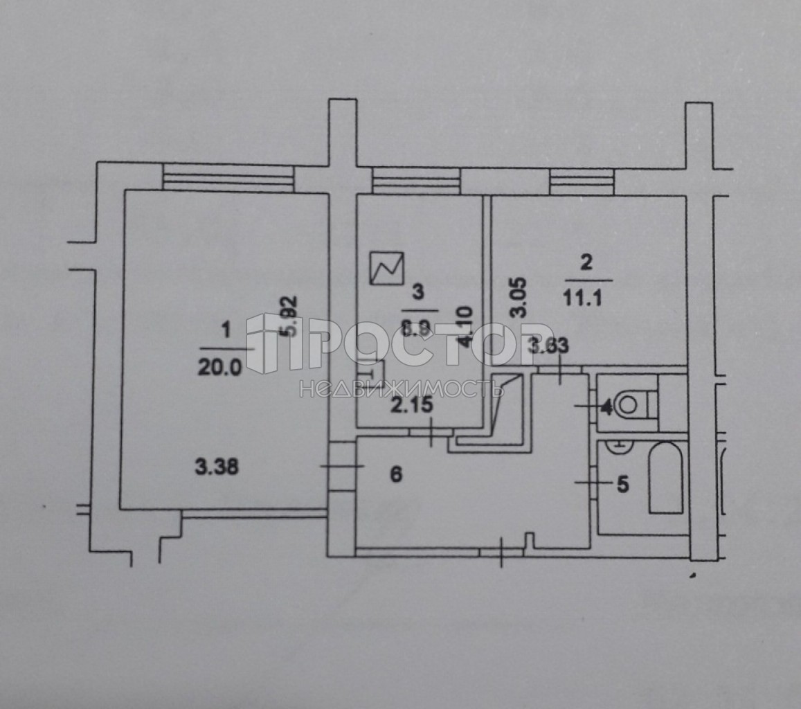 2-комнатная квартира, 53 м² - фото 18