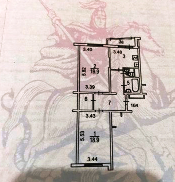 2-комнатная квартира, 67.7 м² - фото 15