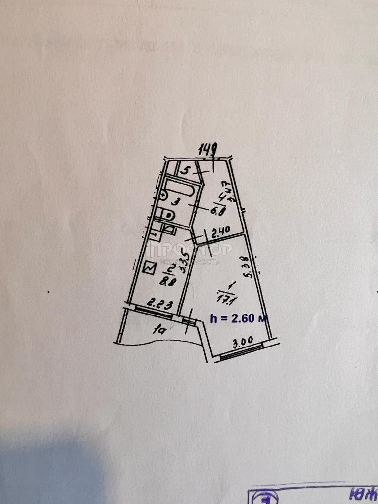 1-комнатная квартира, 39.4 м² - фото 18