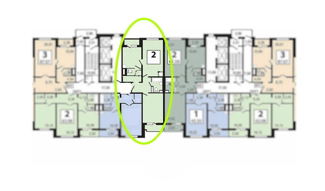 2-комнатная квартира, 67 м² - фото 20