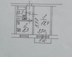 1-комнатная квартира, 35.6 м² - фото 6