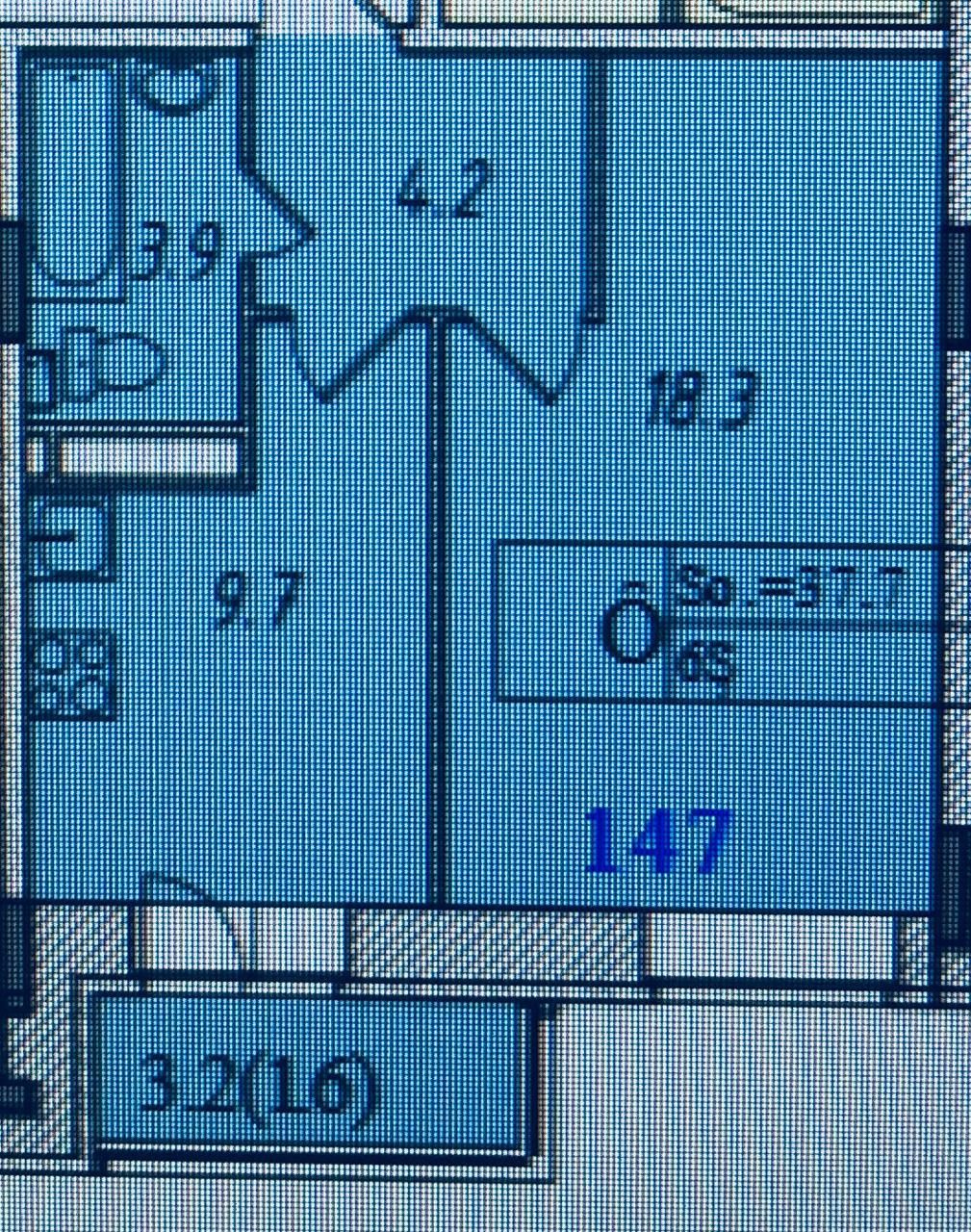 1-комнатная квартира, 37.7 м² - фото 20