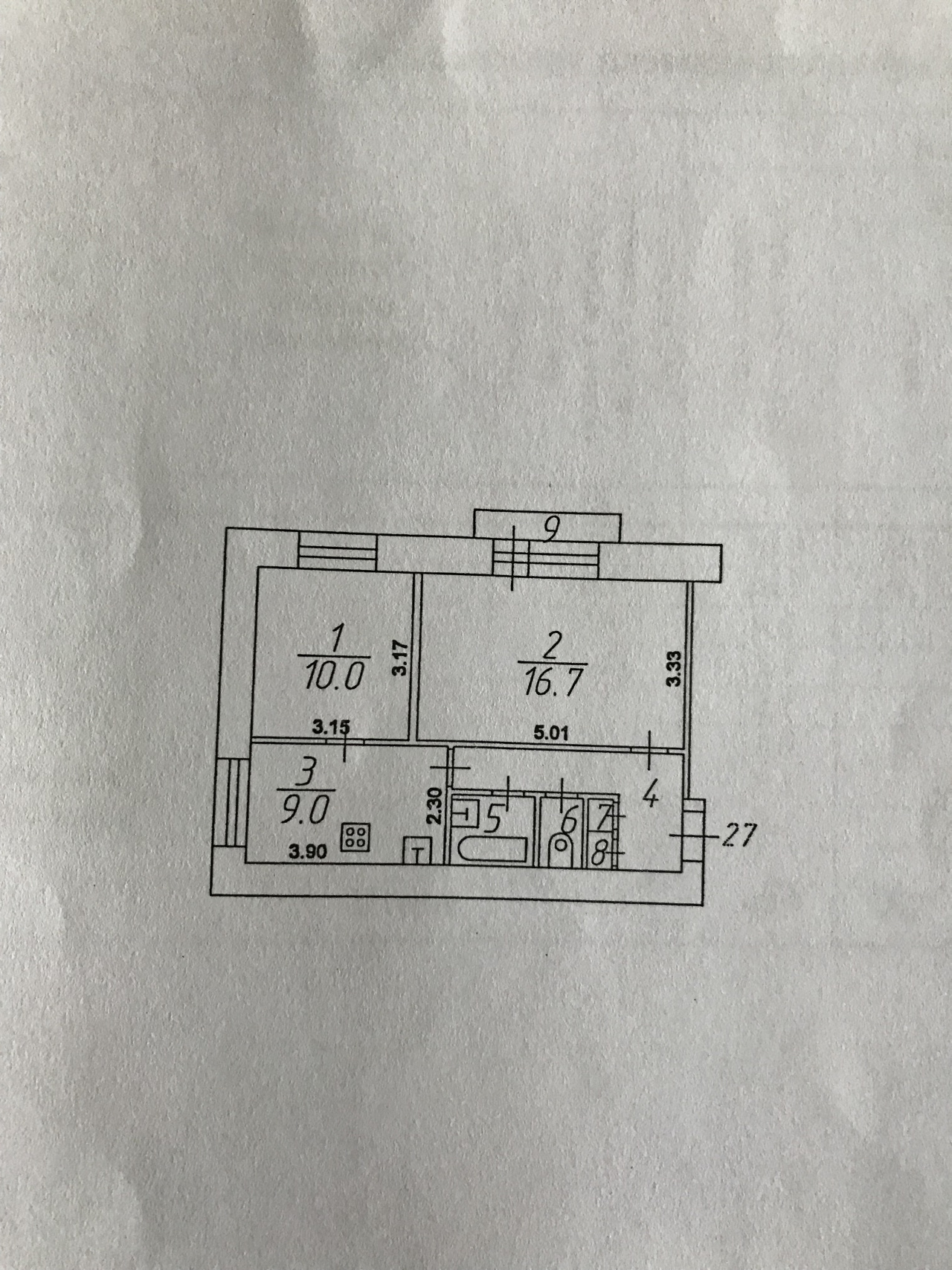 2-комнатная квартира, 45 м² - фото 18