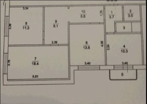 3-комнатная квартира, 74 м² - фото 16