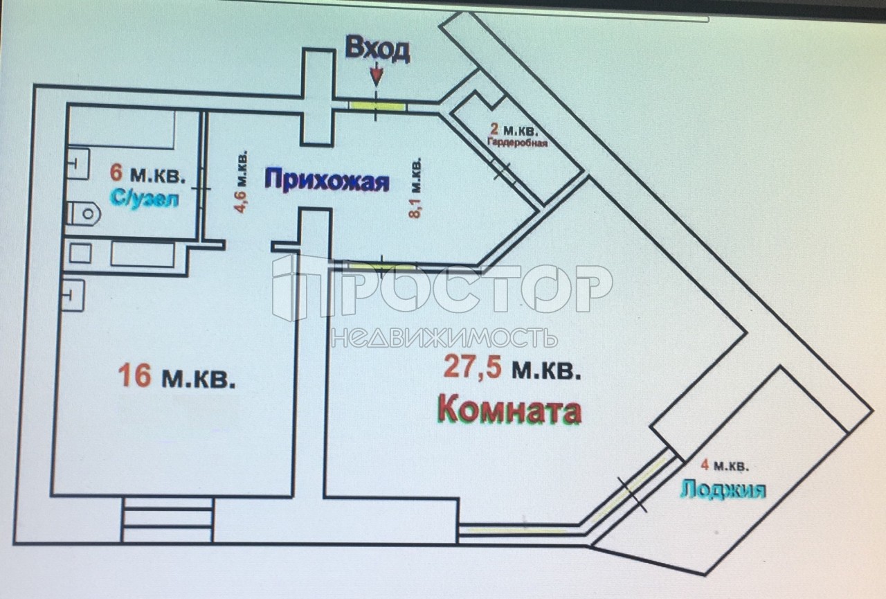 2-комнатная квартира, 63 м² - фото 24