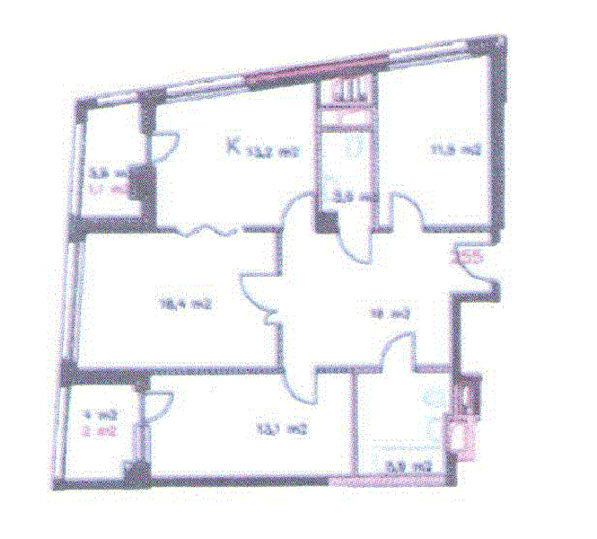 3-комнатная квартира, 86 м² - фото 6