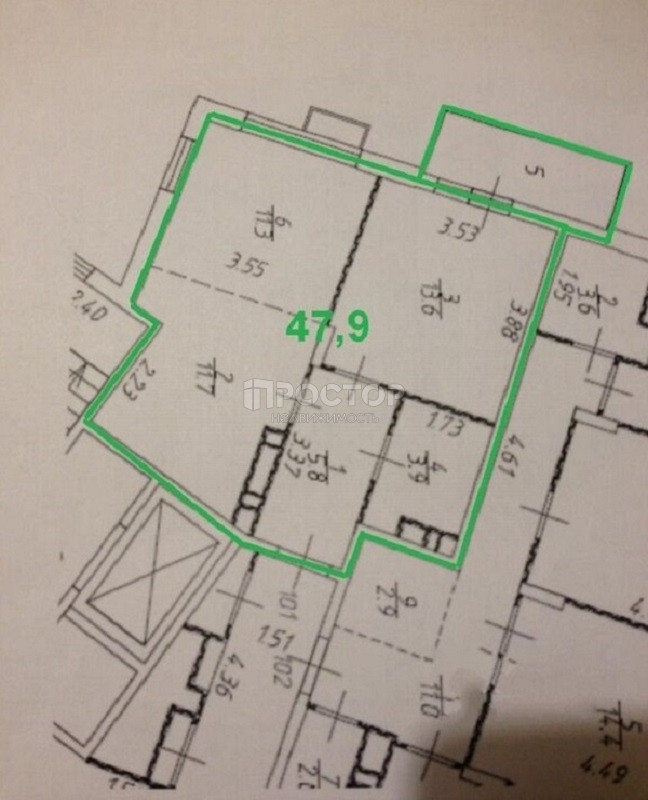 2-комнатная квартира, 48 м² - фото 11